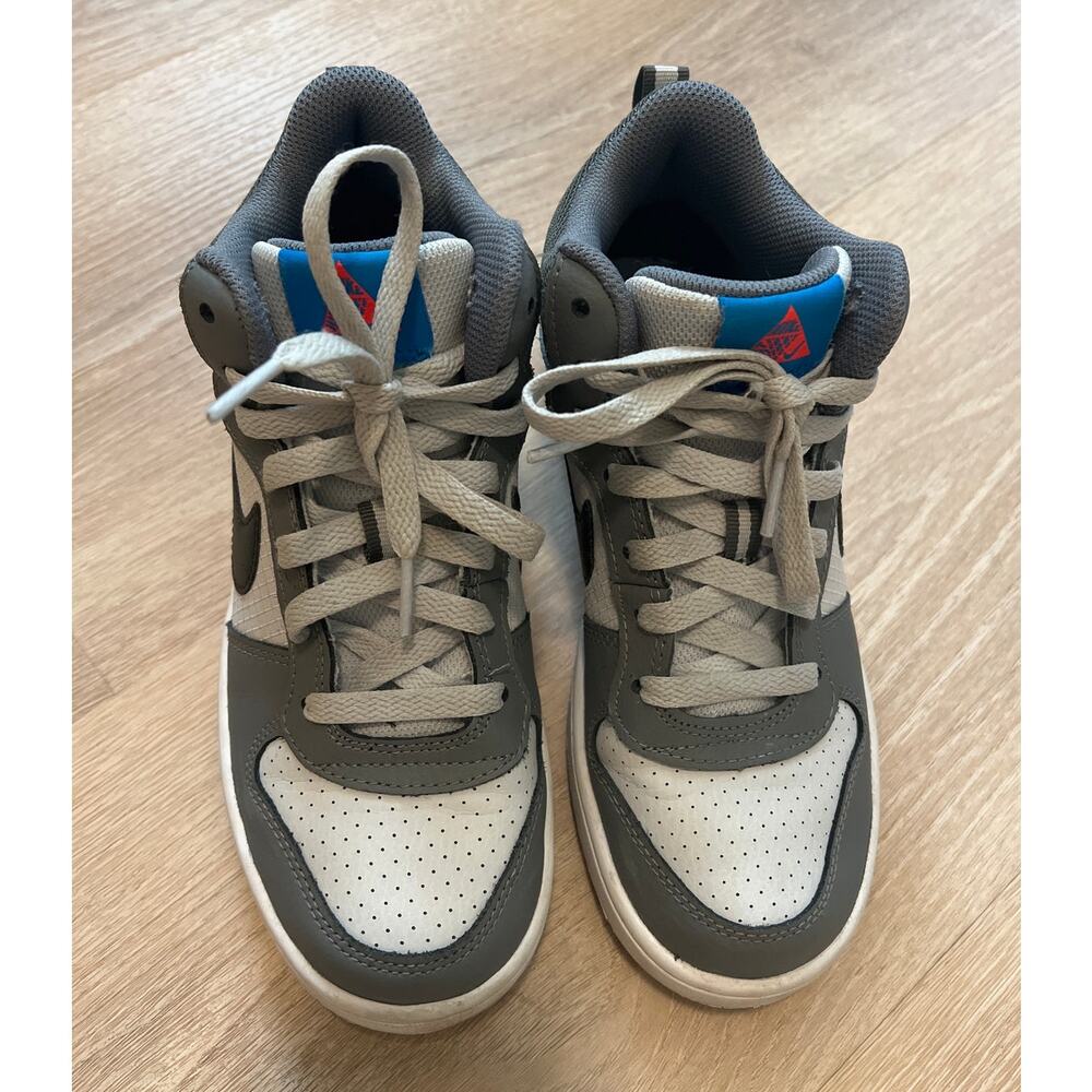 Nike Court Borough Mid Cool Grey Anthracite GS 839977-009 Size 5Y - Picture 2 of 7